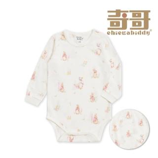 【奇哥】比得兔 嬰幼童裝 花精靈長袖側開包屁衣/兔裝-水晶紗(6-24個月)