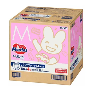 【妙而舒】日本境內版 彩箱尿布增量版(黏貼M/褲型M-XL)  日本阿卡將推薦 Akachan