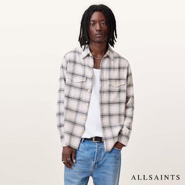 【ALLSAINTS】HAMURA 寬鬆紋理長袖襯衫 M125SC(舒適版型)