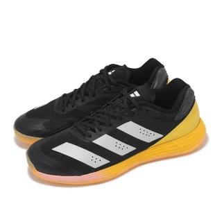 【adidas 愛迪達】排球鞋 Adizero Fastcourt 男鞋 黑 銀 黃 緩震 室內運動 手球鞋 運動鞋 愛迪達(IF0533)
