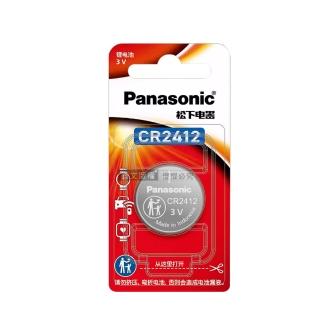 【Panasonic 國際牌】CR2412 鈕扣型電池 3V專用鋰電池-單顆入