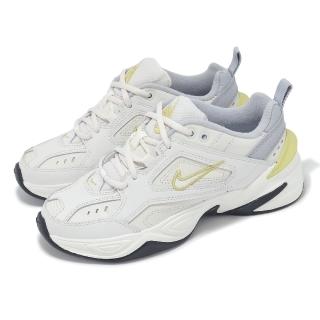 【NIKE 耐吉】休閒鞋 M2K Tekno 女鞋 灰 金 厚底 拼接 緩衝 老爹鞋(AO3108-009)