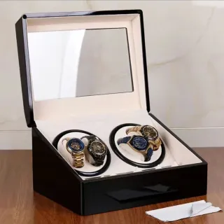 【AMITOF】上鏈盒 搖錶器 自動上鏈盒 4+6防磁錶盒(自動上鏈 維護手錶 手錶上鏈 保養手錶)