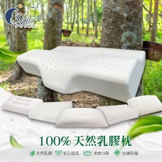 【ISHUR 伊舒爾】買1送1 100%泰國天然乳膠枕 多款任選(防蹣抗菌/枕頭/泰國乳膠)
