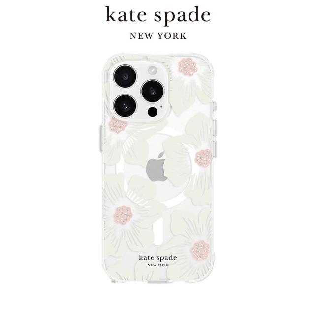 【KATE SPADE】iPhone 16系列 MagSafe 精品手機殼 經典蜀葵(磁吸)