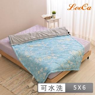 【醫護獨家組】LooCa 100%石墨烯遠紅外線+親膚雙面頂級能量毯 救命毯(贈石墨烯枕套2入)