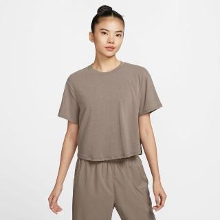 【NIKE 耐吉】短袖上衣 女 運動 AS W NK ONE RELAXED DF SS TOP 棕 HJ1066-233