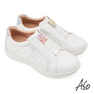 【A.S.O 阿瘦集團】A.S.O 萬步健康氣墊系列直套式女鞋(白色)
