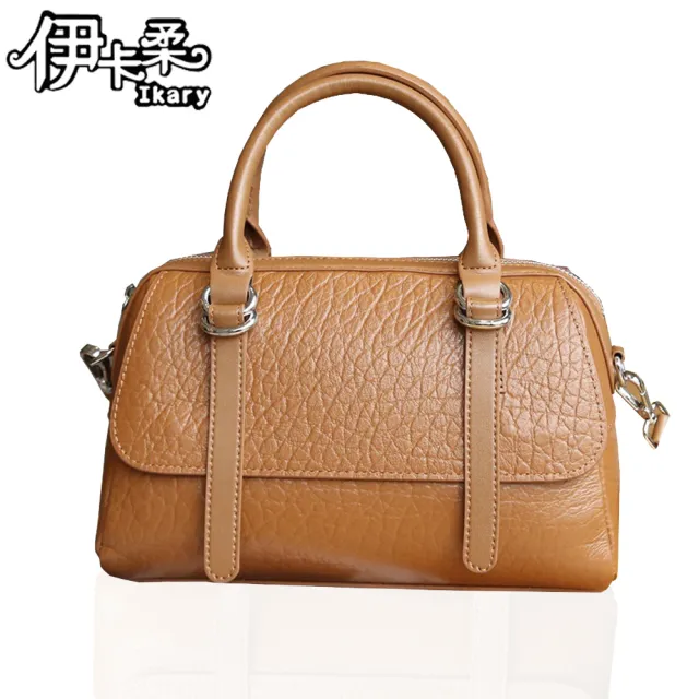 【Ikary 伊卡柔】真皮包包 精品女包斜背包 手提包