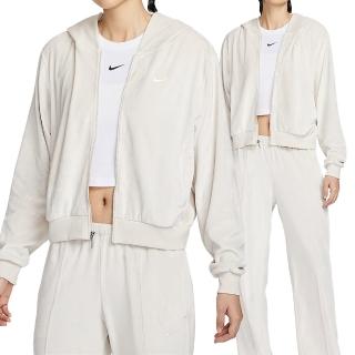 【NIKE 耐吉】CHLL VLR FZ HDY 女款 米白色 運動 休閒 寬鬆 Logo 連帽 外套 HJ0958-104