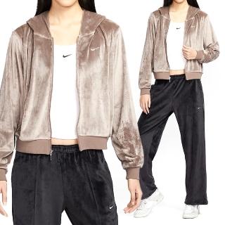 【NIKE 耐吉】CHLL VLR FZ HDY 女款 棕色 運動 休閒 寬鬆 Logo 連帽 外套 HJ0958-233