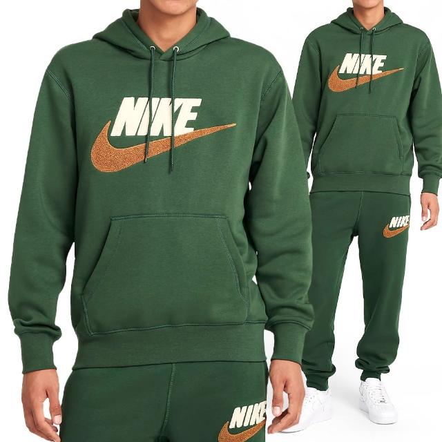 【NIKE 耐吉】Club BB Po CHNL FTRA 男款 綠色 帽T 撞色 刷毛 連帽 上衣 長袖 FN3105-323