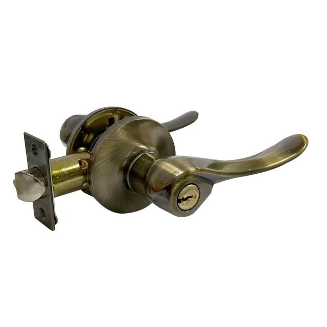 【幸福牌】TU0600內側自動解閂水平鎖60mm 門鎖 裝置距離60mm青古 房間鎖 水平把手鎖 把手鎖 管形鎖 板手鎖 