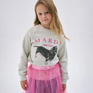 【MARDI MERCREDI】童裝 印花大學TEE 燕麥色 經典臘腸狗 KIDS SWEATSHIRT DDANJI