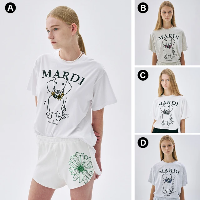 MARDI MERCREDI 印花短版TEE 象牙白色 經典