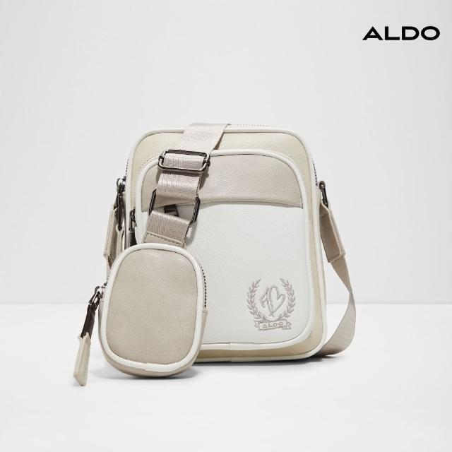 【ALDO】LEGAORWEN-新潮時尚簡約男用斜背包-男包(淺棕色)