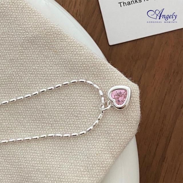 【Angely】甜美愛之心純銀項鍊
