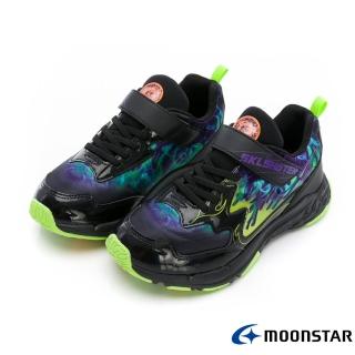【MOONSTAR 月星】3E火技能系列中大童運動鞋(SK00596黑)