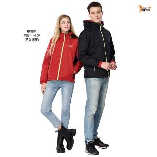【Pro Dormy】普多力 男款 中性版 男女適穿 防風防水透氣 戶外休閒 鋪棉保暖 雙面外套(可拆帽款式)