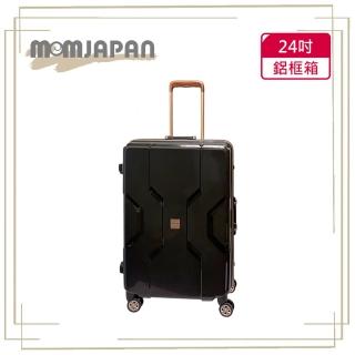 【MOMJAPAN】24吋 日系時尚 PP材質鋁框 行李箱/旅行箱(3002B 時尚黑)