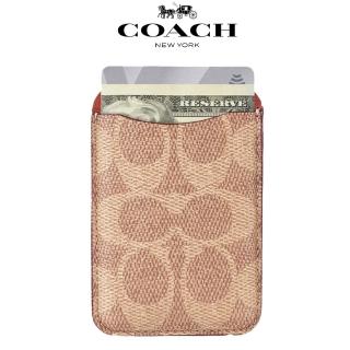 【COACH】精品MagSafe 卡套 經典卡其