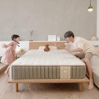【LOVEFU大島樂眠】撐腰樂眠床2-加大雙人6尺(加大雙人/涼感透氣支撐/獨立筒床墊/硬床推薦)