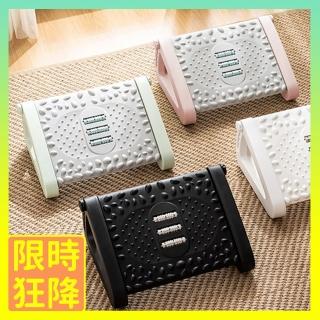 【安宇生活】六段式人體工學滾輪按摩腳踏板(防翹二郎腿/辦公室腳凳/腿部舒壓/矯正坐姿)