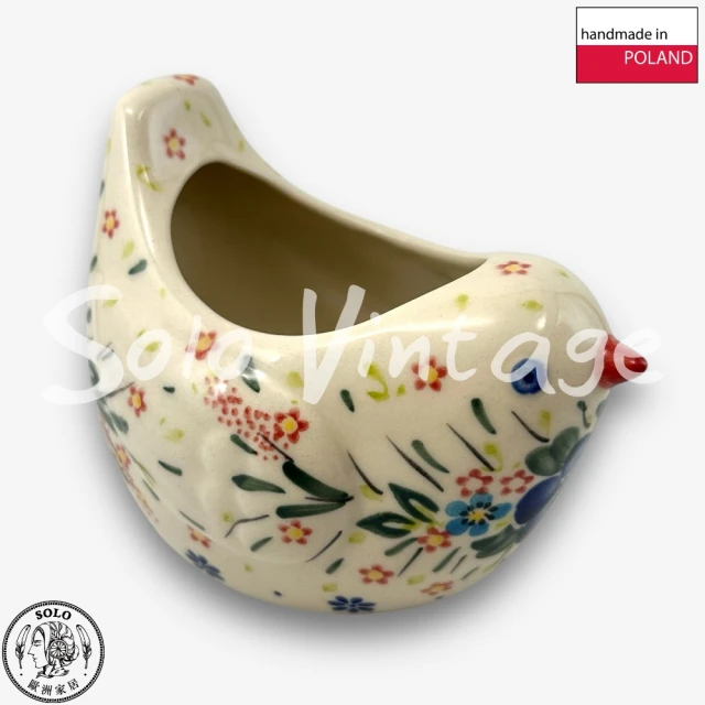 Madiggan 貝斯麗 手工鬱金香彩繪開運玻璃碗-湛藍色(