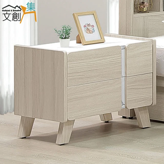 歐意朗旗艦店 升級吸塑面板 雙抽33cm(床頭櫃 床邊幾 床