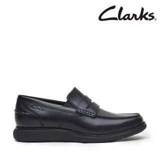 【Clarks】男鞋 Novajoy Slip 全皮革輕量彈性正裝休閒便鞋 休閒鞋(CLM82631D)