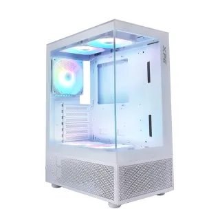 【XPG】威剛 INVADER X MINI 海景房 電腦機殼(白色/支援TYPE-C)