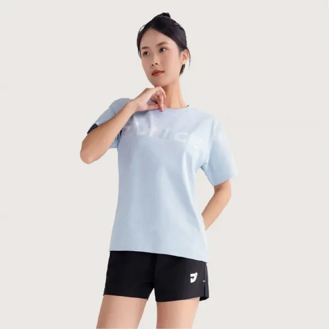 【JNICE 久奈司】彈力舒適 運動上衣 運動服 Tshirt-冰藍(女版)