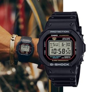 【CASIO 卡西歐】G-SHOCK 經典潮流 復刻電子手錶 42.8mm(DW-5600RL-1)