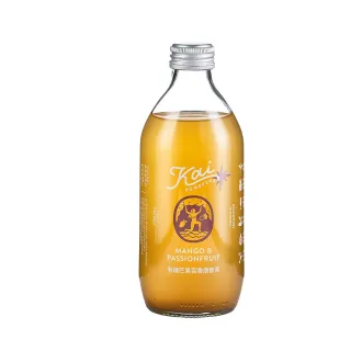 【Kai】有機芒果百香康普茶330ml 12入/箱(氣泡飲 益生菌 康普茶 保健茶)