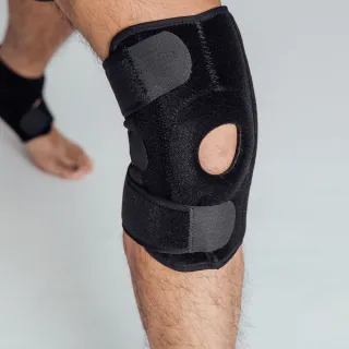 【GIAT 吉亞特】調整型護膝帶-單支入(長款-台灣製)繞境穿搭