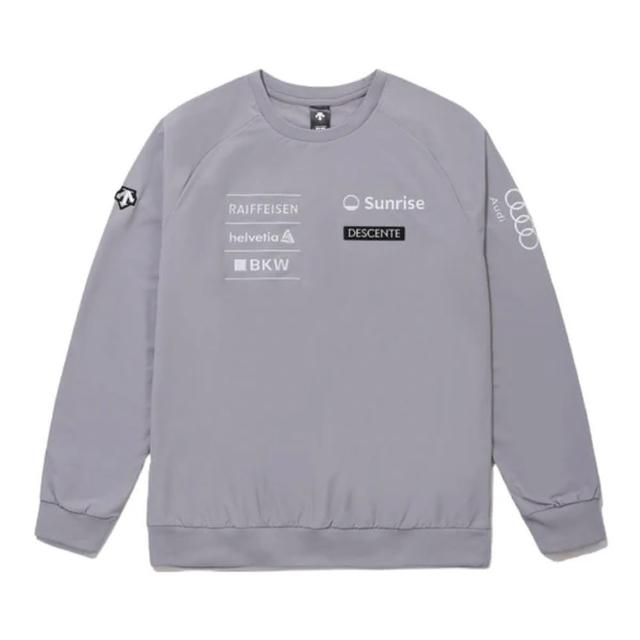 【DESCENTE】[SWISS SKI] BRUSHED EMBROIDERY WOVEN SWEATSHIRT 男士 運動上衣(深藍色/黑色/紫色)