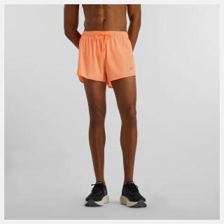 【NEW BALANCE】NB 短褲 男 運動褲 美規 3吋 橘 MS51283HMO