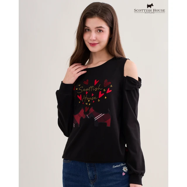 betty’s 貝蒂思 小熊刺繡水手領條紋T-shirt(共