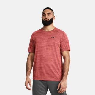 【UNDER ARMOUR】短袖上衣 男 訓練 慢跑 歐規 TIGER TECH 磚紅 1377843-840