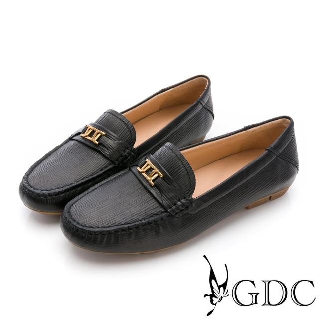 【GDC】經典都會小飾釦樂福鞋-黑(424779-00)