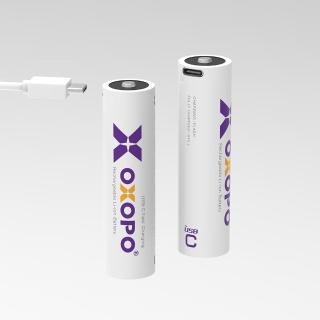 【OXOPO】XCII系列 18650 USB Type-C 充電鋰電池(18650 3.7V 2000mAh)