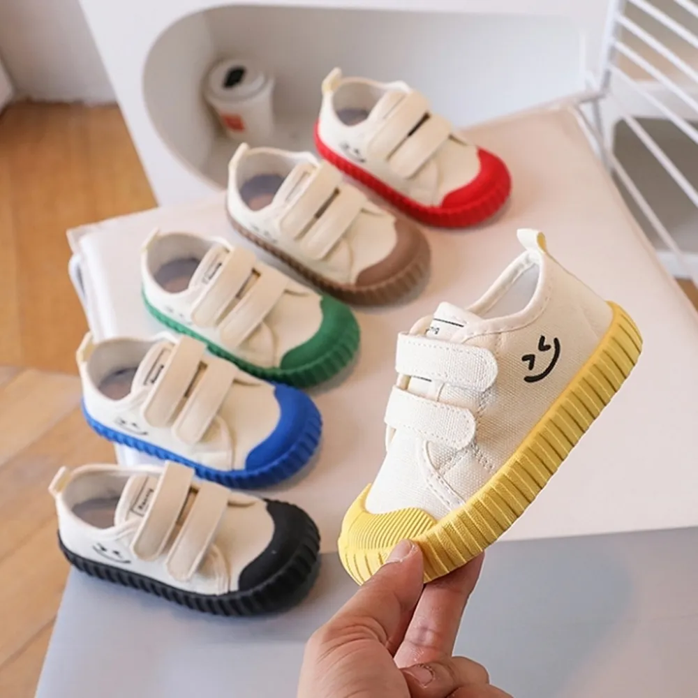 【橘魔法】微笑撞色餅乾鞋(帆布鞋 休閒鞋 鞋子 童鞋 中性款 男童 女童 兒童)