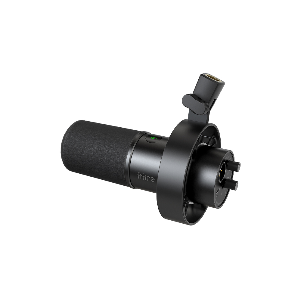  FIFINE K688 USB 麥克風，專業級錄音裝置，支援有線 USB-C 至 USB-A 連線，附贈三角支架與線材，適合直播、播客與語音錄製。無需額外驅動，即插即用，保固期達 1 年 85 天，提供穩定清晰音質，適用於各種電腦與裝置。 