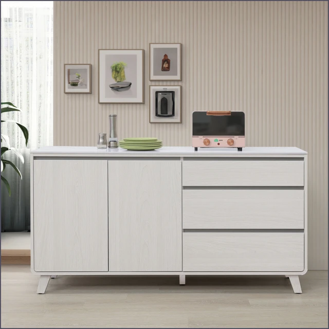 麗得傢居 蜜雪6.7尺餐櫃組合 2.7尺電器櫃+4尺餐櫃二件