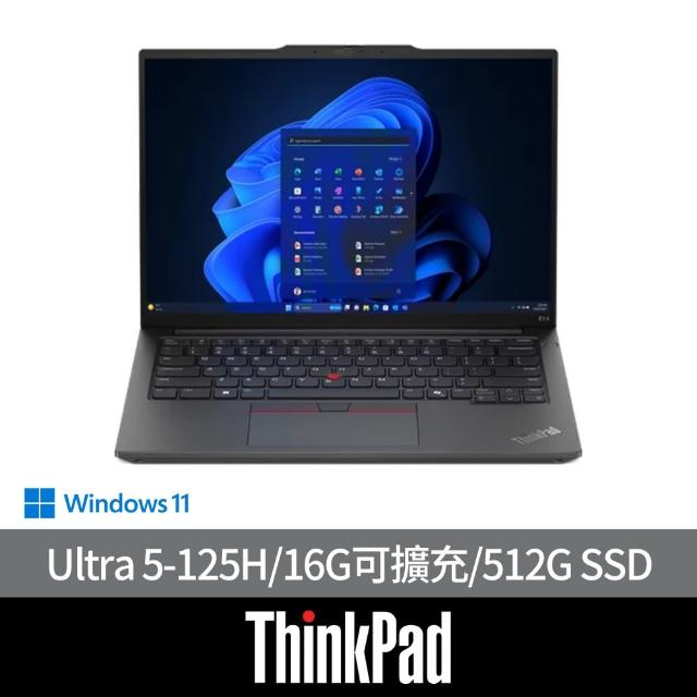 【ThinkPad 聯想】16吋Ultra 5 Ai商用輕薄筆電(E16/Ultra 5-125H/16G可擴充/512G SSD/W11H/AI PC)