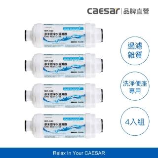 【CAESAR 凱撒衛浴】奈米銀淨水過濾器 4 入組(免治馬桶專用/進水過濾)