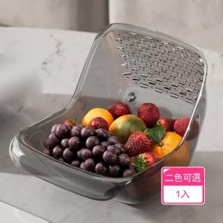 【茉家】雙面多用途食品級PET高透瀝水籃(1入)
