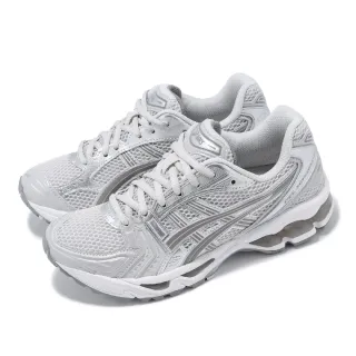 【asics 亞瑟士】休閒鞋 GEL-Kayano 14 女鞋 男鞋 銀 灰 白 緩衝 拼接 復古 千禧跑鞋 亞瑟士(1202A056021)