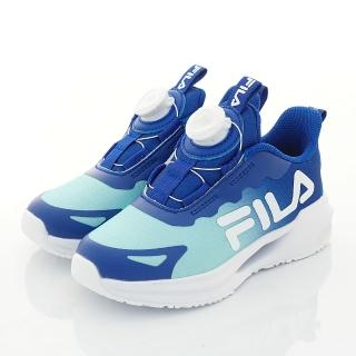 【童鞋520】FILA童鞋-旋鈕輕量運動鞋(2-J421Z-331藍)