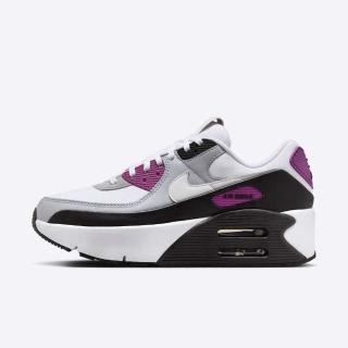 【NIKE 耐吉】Air Max 90 Lv8 女 運動休閒鞋 復古 雙層氣墊 緩震 厚底 白黑紫(FD4328-109)